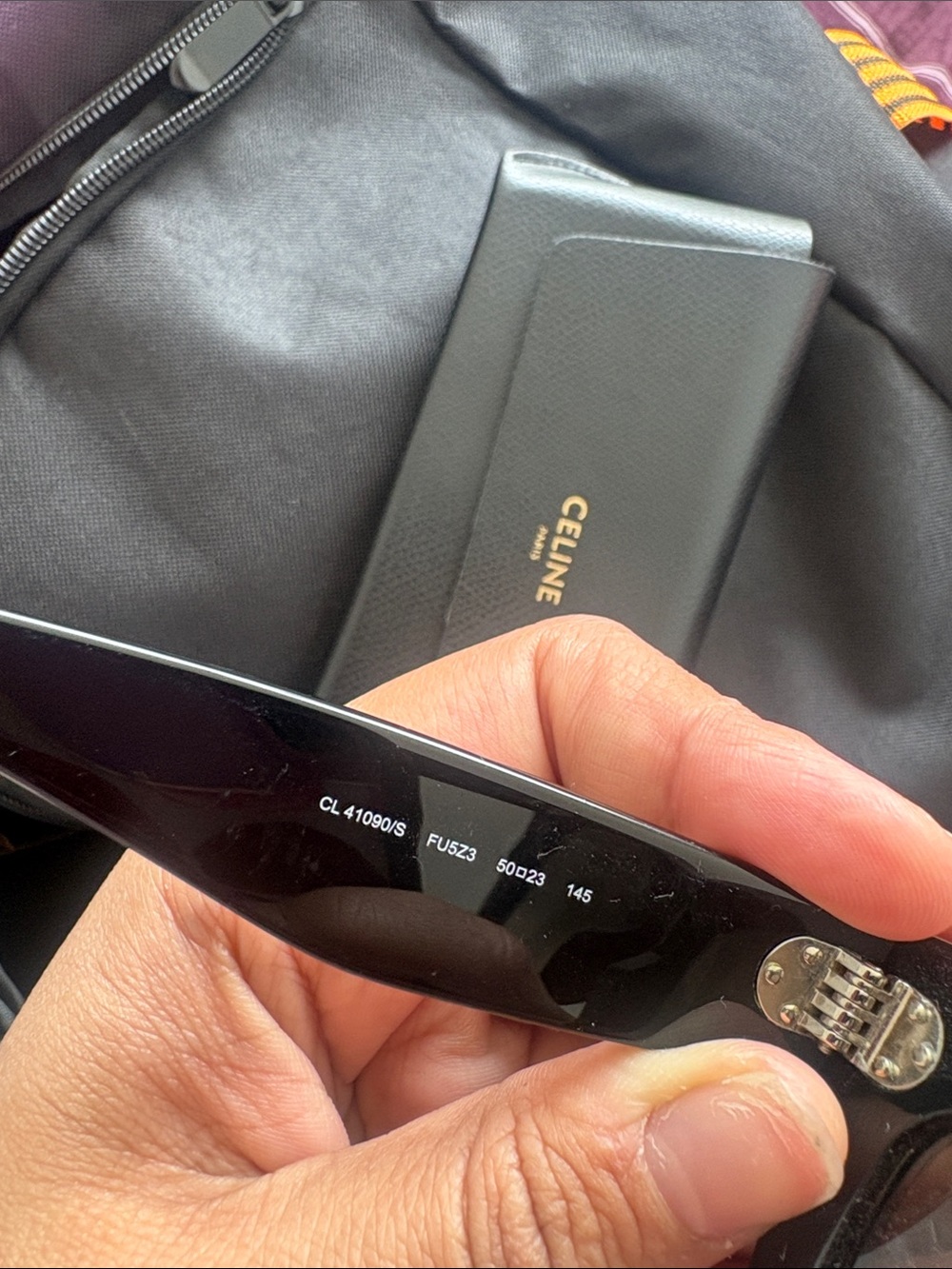 Celine Black Sunglasses with Black Leather Case - Picture 4 of 5